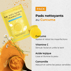Pads nettoyants au curcuma